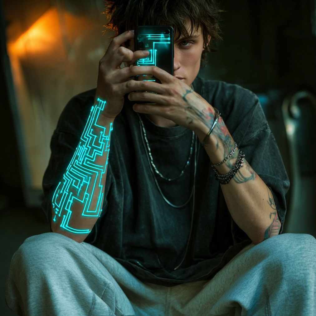 Mortalis — mężczyzna z telefonem